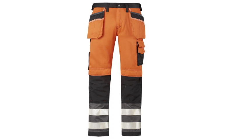 Snickers 3233 High-Vis Holster Pockets Trousers Class 2